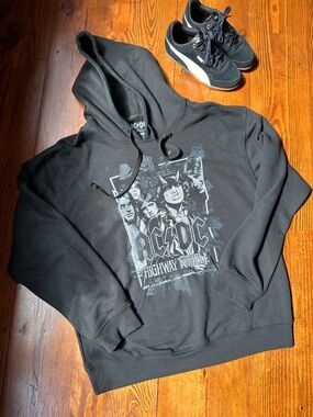 AC/DC Black Crewneck Sweatshirt with 'Highway to Hell' Graphic